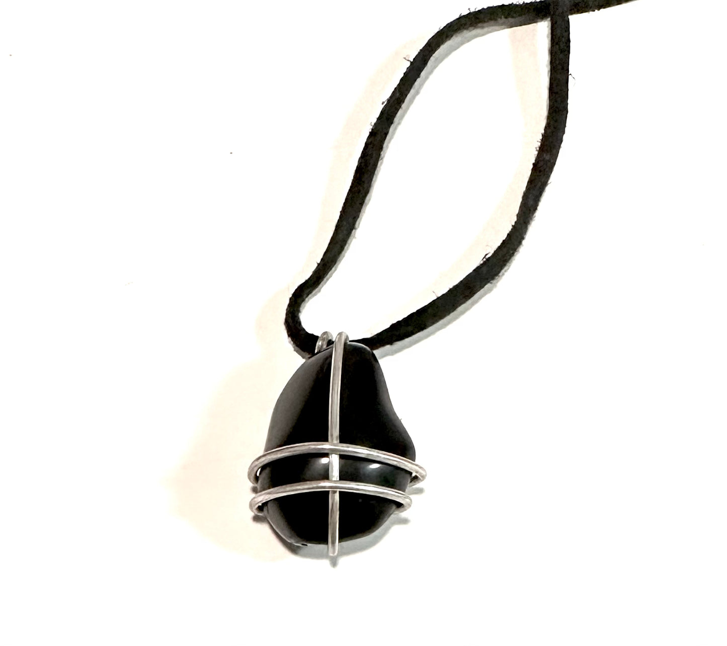 Obsidian Wrapped Necklace (Free shipping)