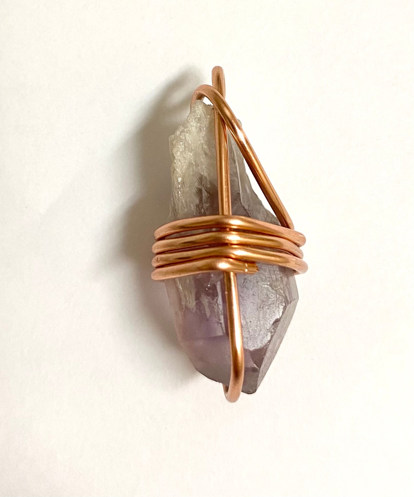 AMETHYST WIRE WRAPPED NECKLACE (Free shipping)